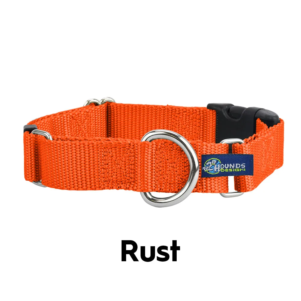 1″ Rust Nylon Dog Collar