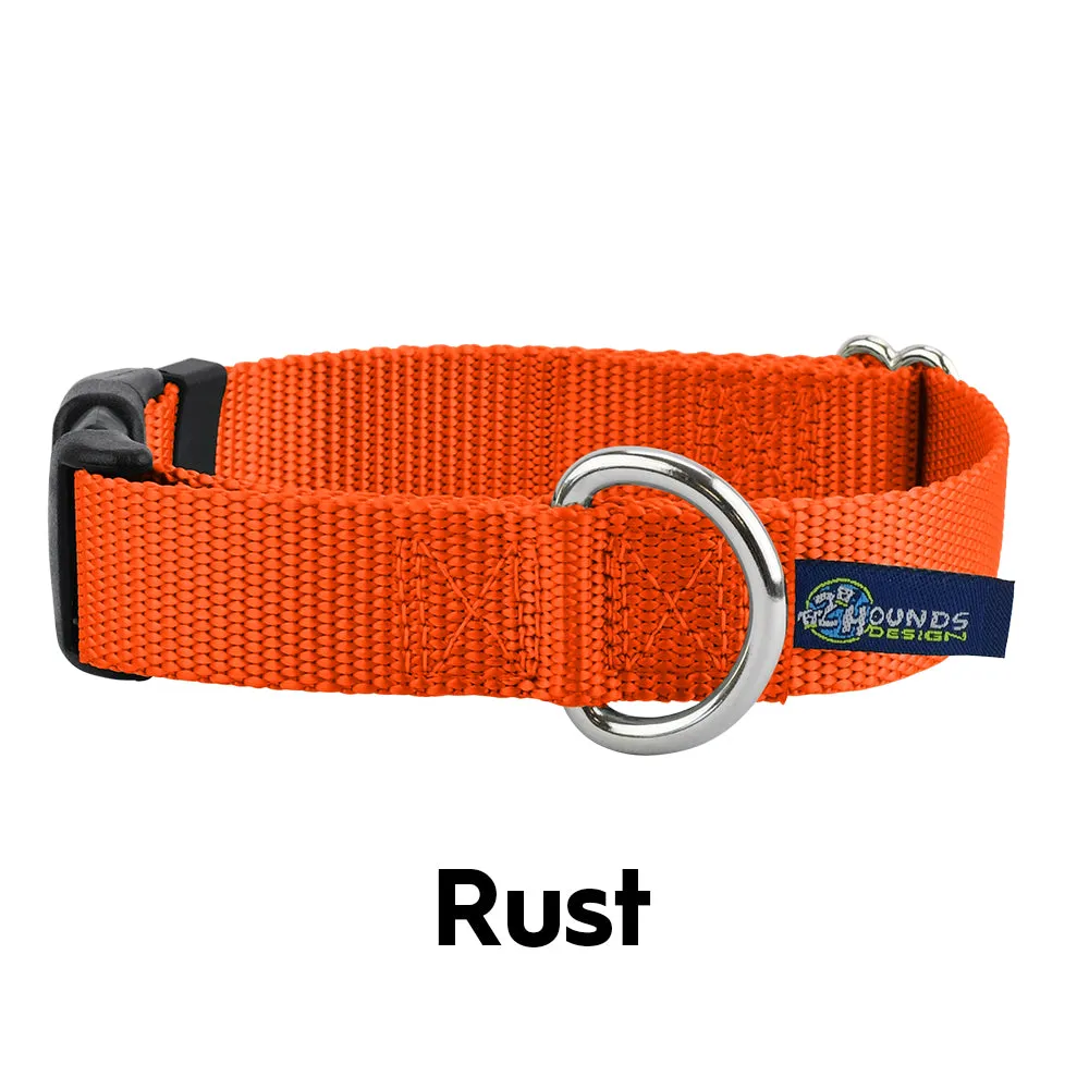 1″ Rust Nylon Dog Collar