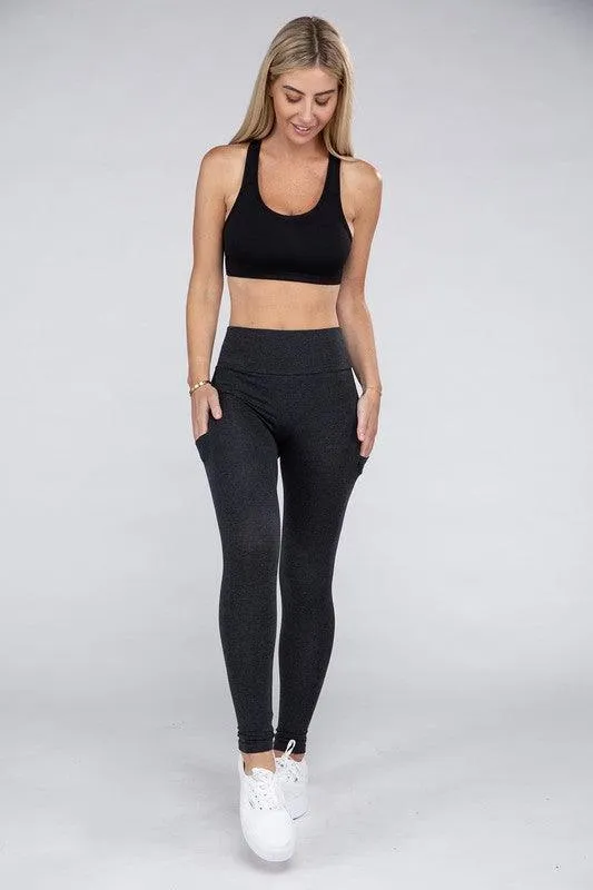 Active Leggings Featuring Concealed Pockets