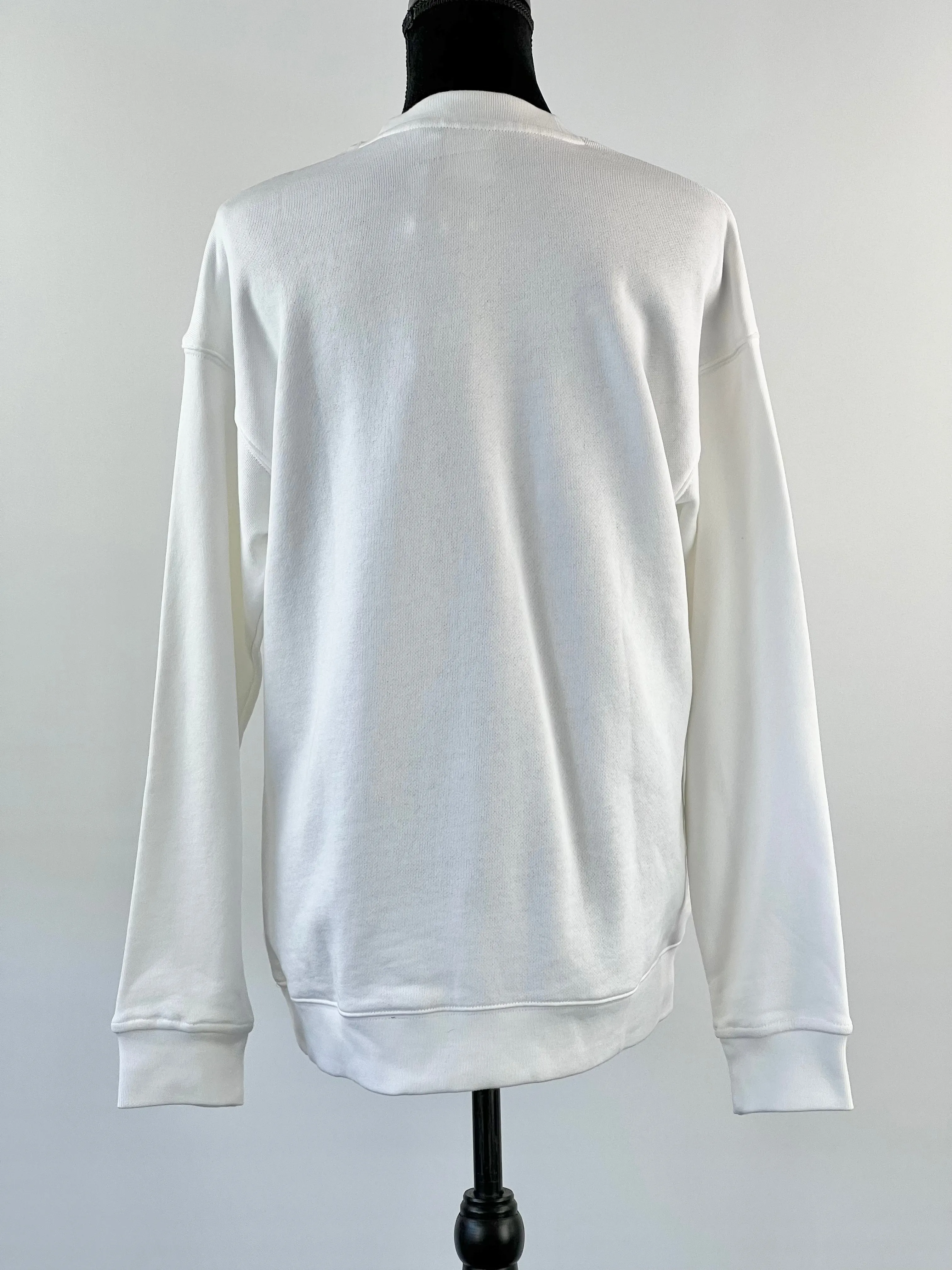 Adidas White Trefoil Crew Neck Sweater NWT - AU8