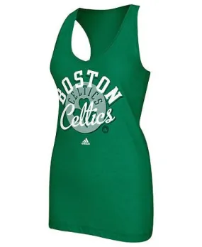 adidas Women's NBA T-Shirt, Boston Celtics V-Neck Racerback Tank Top