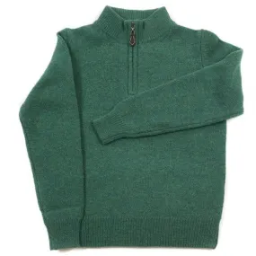 Alan Paine Courgette Lambswool Quarter Zip Jumper