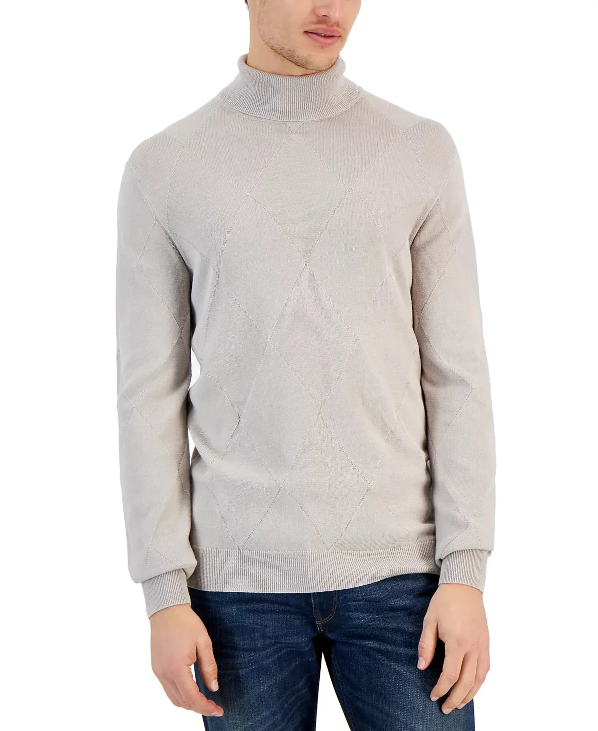 Alfani MEN Textured Turtleneck Sweater