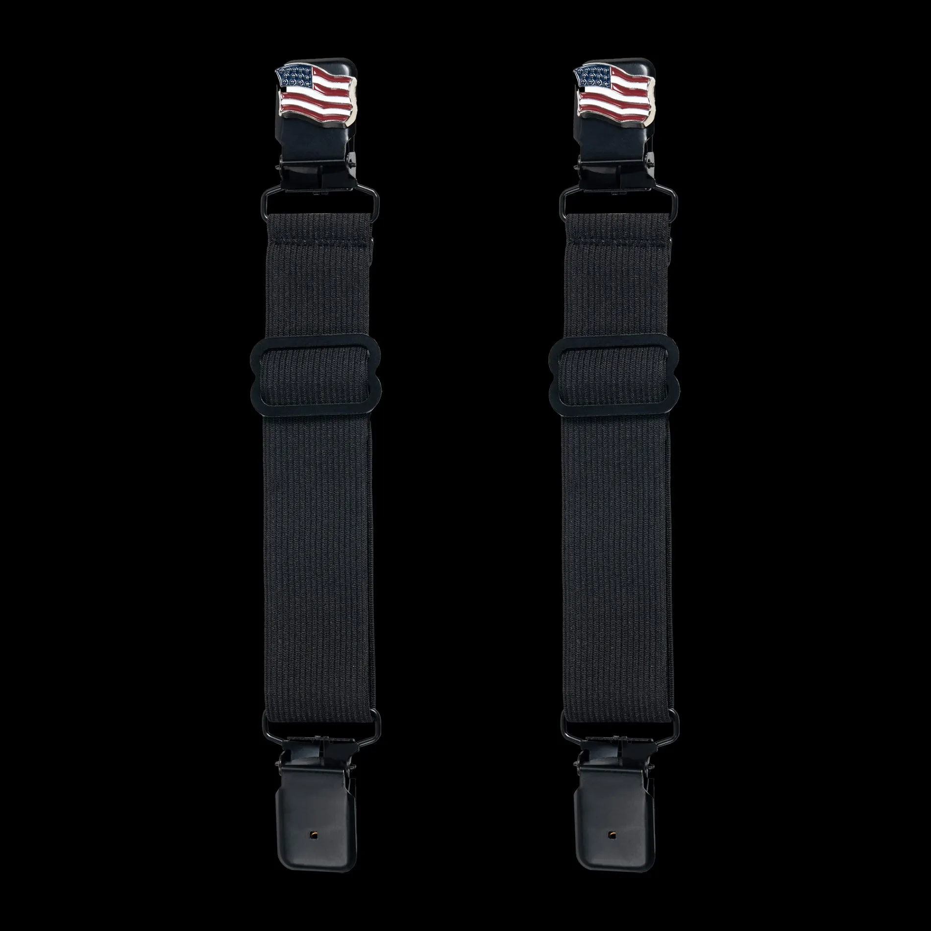 American USA Flag Alligator Boot Clips