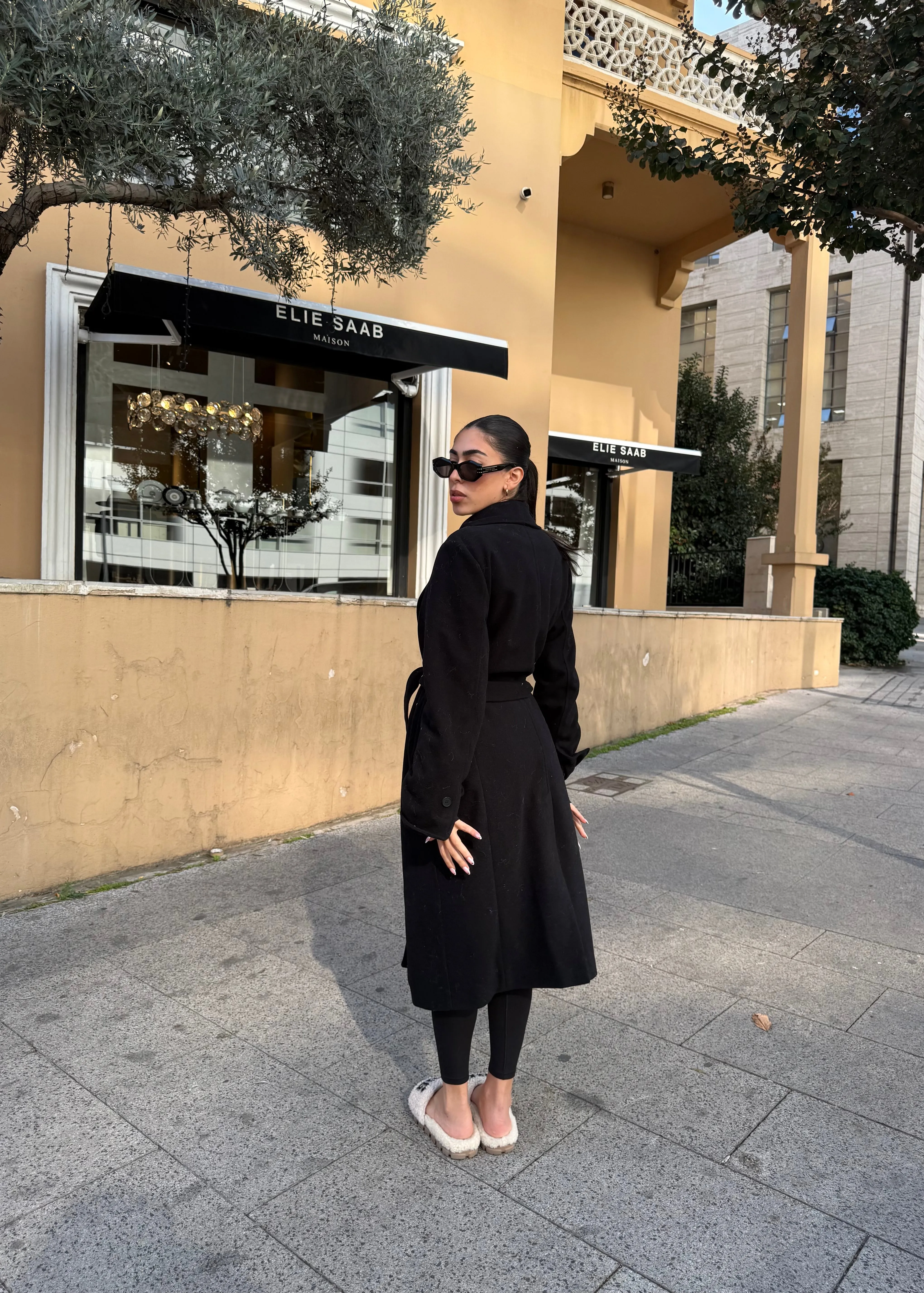 Anastasia Wool Coat Black