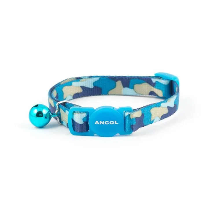 Ancol Safety Camouflage Cat Collar with Bell