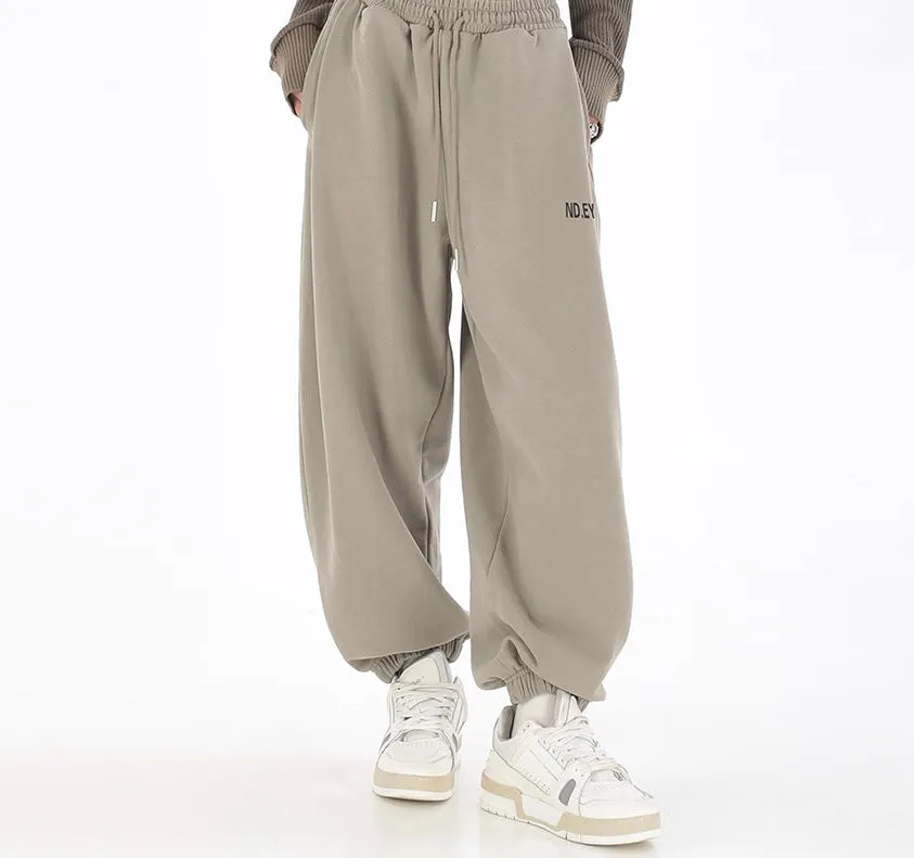 Anna Loose Baggy High Waist Straight Sweatpants