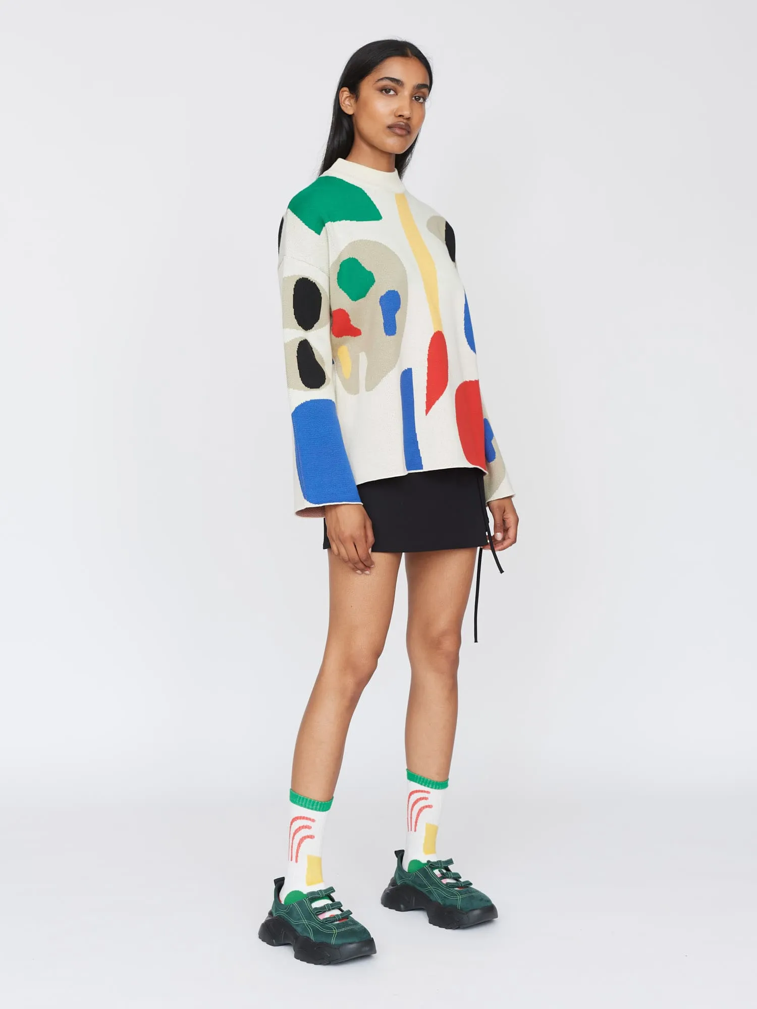 Art Block Boxy Knitted Jumper