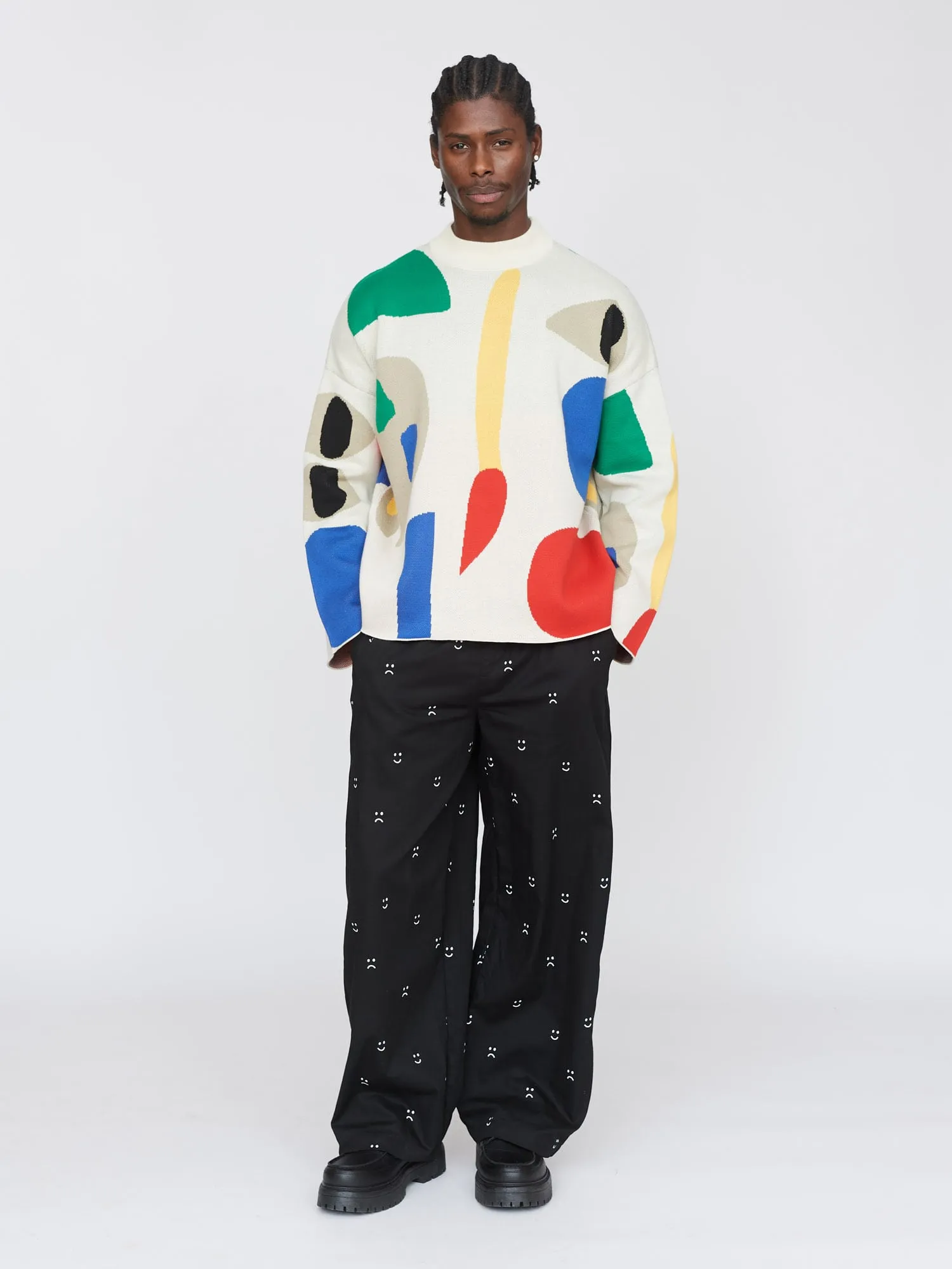 Art Block Boxy Knitted Jumper