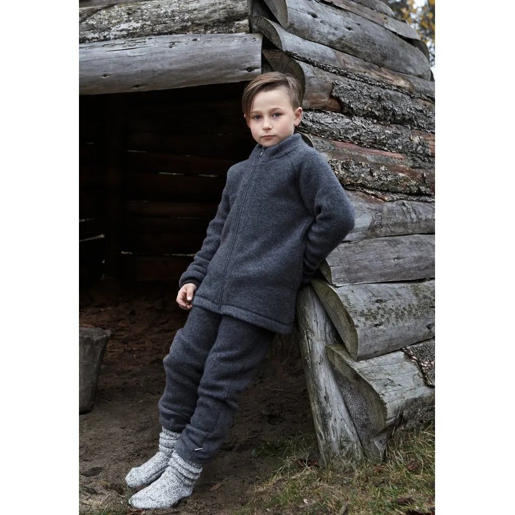 Baby Wool Pants - Anthracite Melange