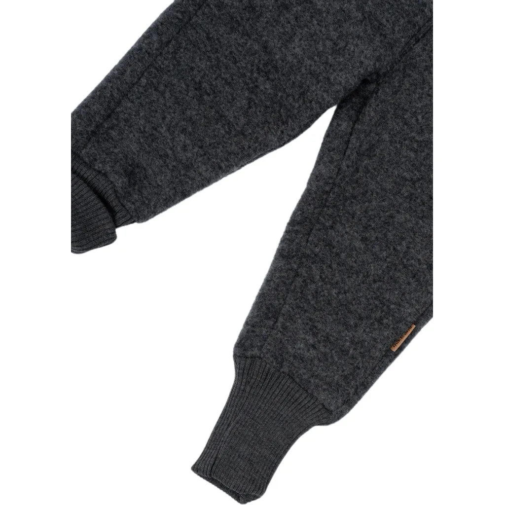 Baby Wool Pants - Anthracite Melange