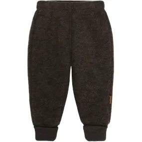 Baby Wool Pants - Dark Brown Melange