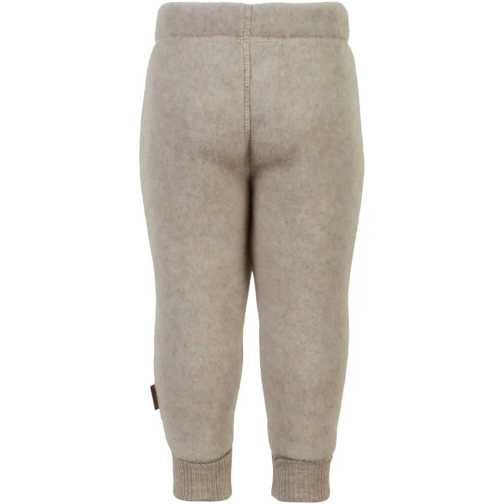 Baby Wool Pants - Melange Offwhite