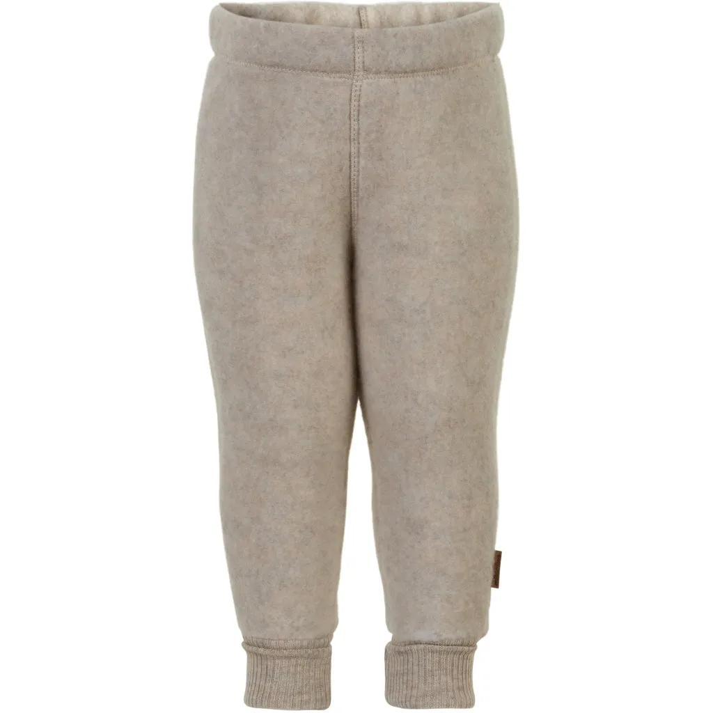 Baby Wool Pants - Melange Offwhite