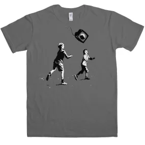 Banksy Throwing TV T-Shirt