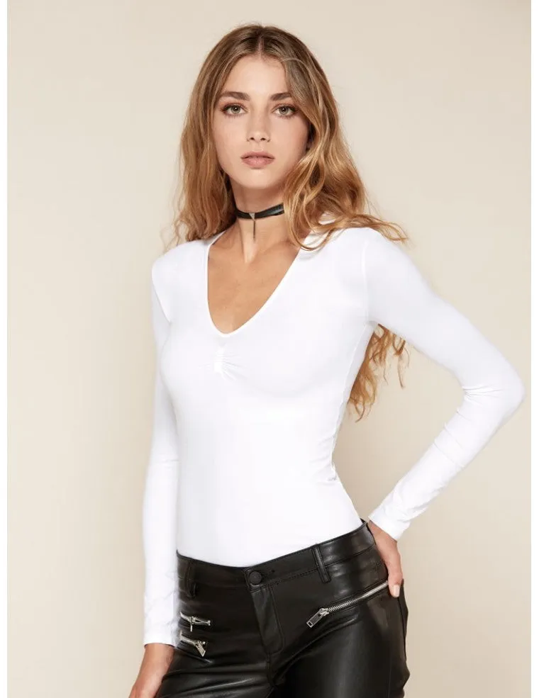 Basic Longsleeve Shirt - V Neck [Casual Style]