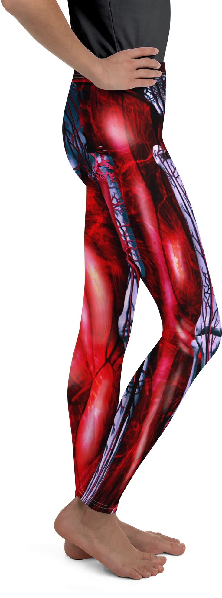 Blooded Muscles Horror Youth Leggings