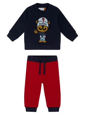 Blue Red Active Top and Pants Set (0-24M)