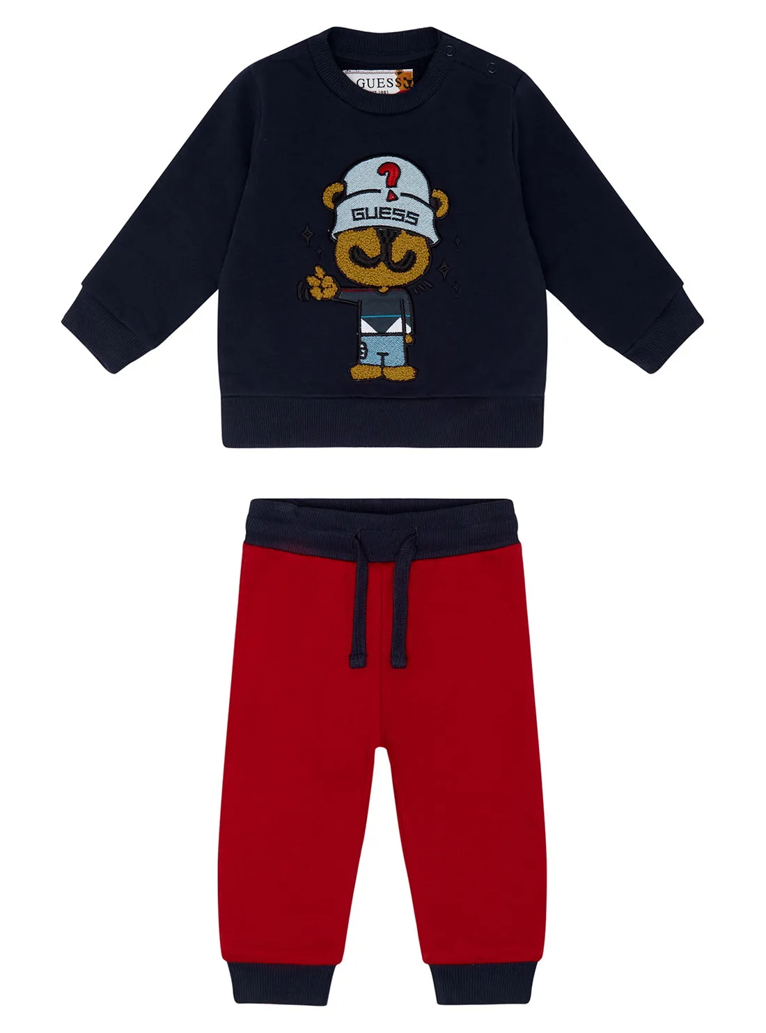 Blue Red Active Top and Pants Set (0-24M)