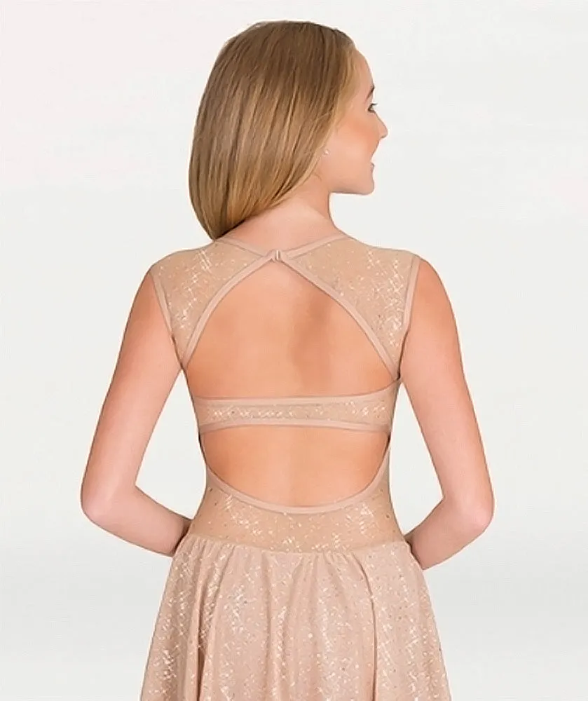 Body Wrappers Twinkle Open Back Attached Sweetheart Neck Dress