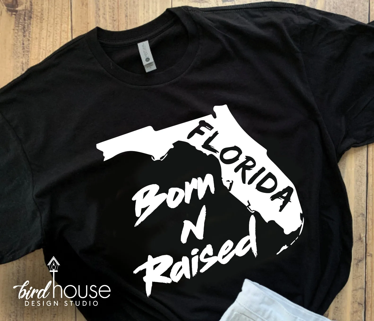 Born N Raised in Florida Shirt, Any State, Custom Any Color