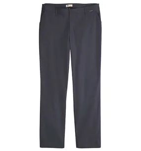 Boys Navy Flat Front Husky Pants