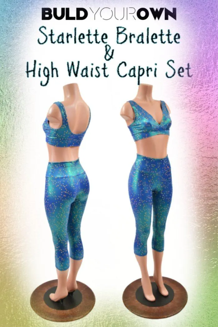 Build Your Own Starlette Bralette & High Waist Capri Leggings Set