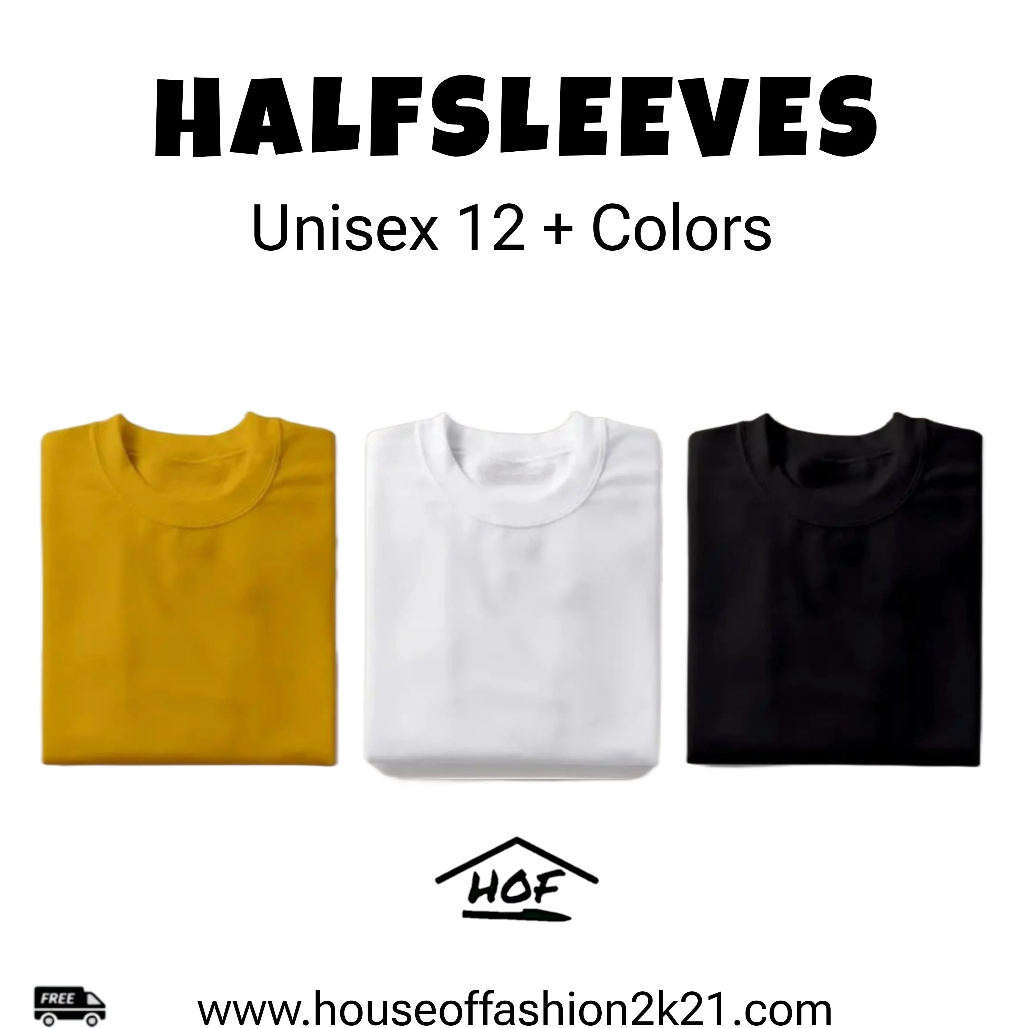 Bundle of 3 Half Sleeves T-Shirts