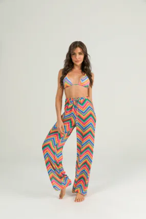 Búzios Vibes Print Claire Pants Cover Up Resort Wear