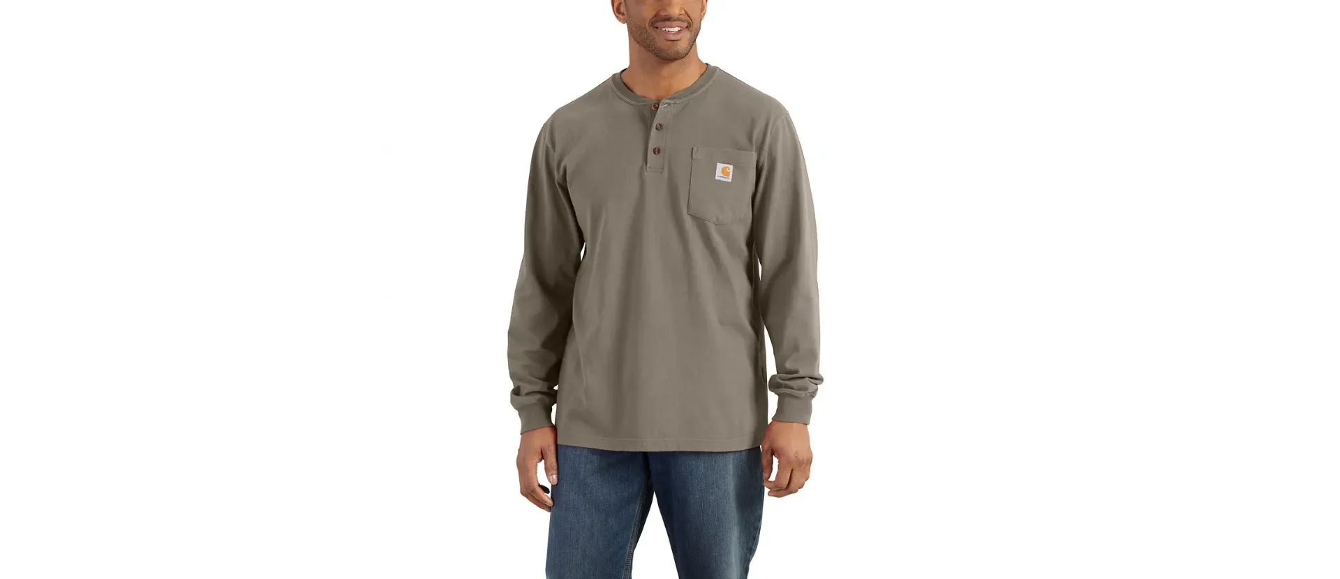 CARHARTT WORKWEAR LONG-SLEEVE HENLEY T-SHIRT