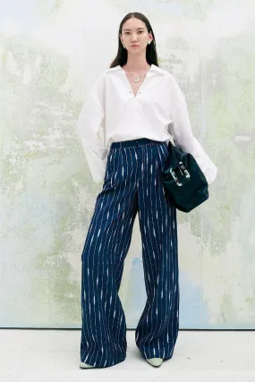 Chamomile Straight High Waist Denim Floor Length Pants