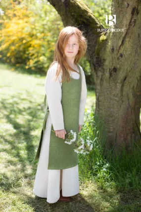 Children's Over Dress Ylva Linden Green