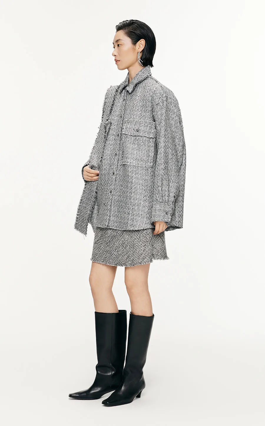 Coat / JNBY Oversize Plaid Jacket