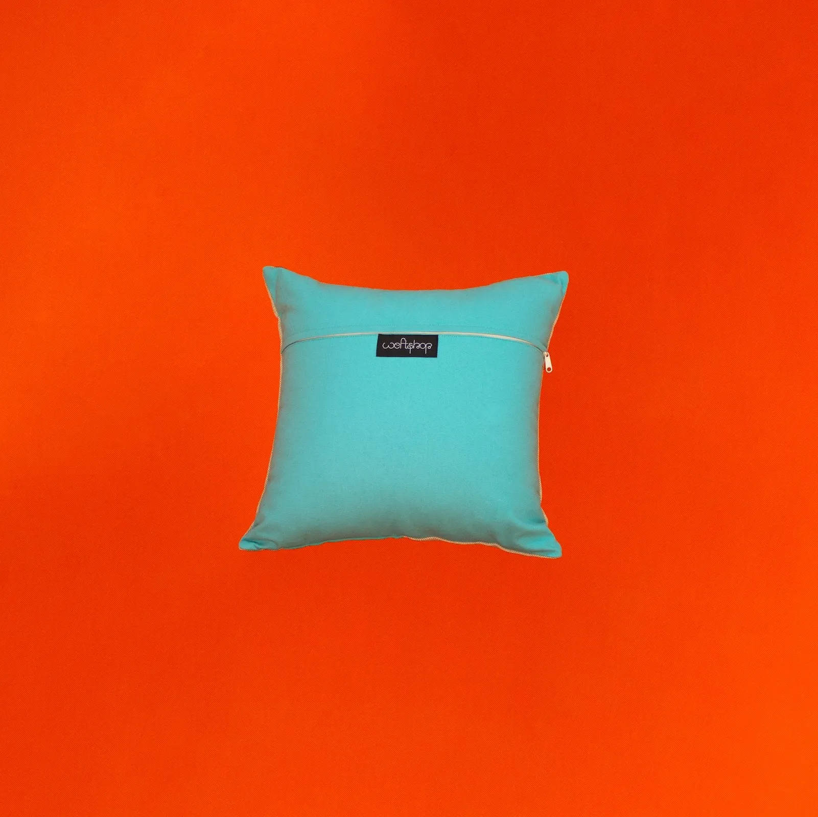 Cockatoo Cushion in Aqua