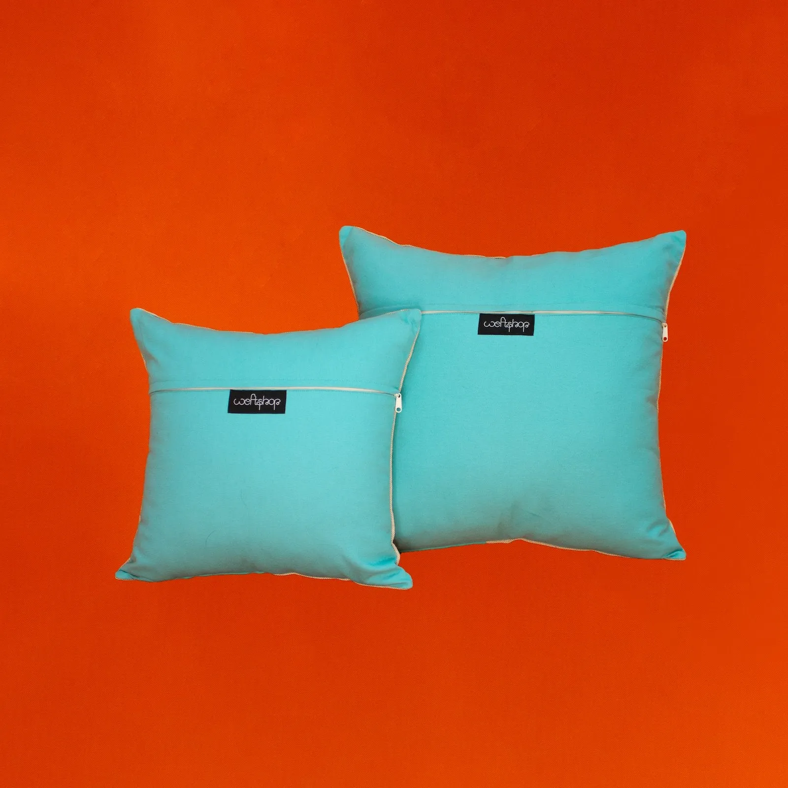 Cockatoo Cushion in Aqua