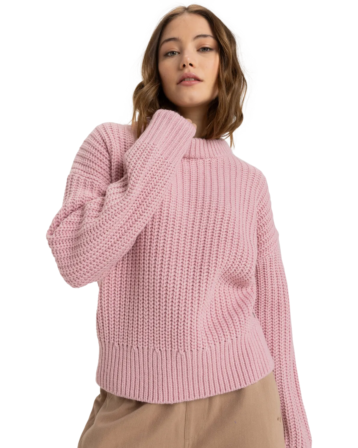 Coming Home Jumper in Bleached Mauve