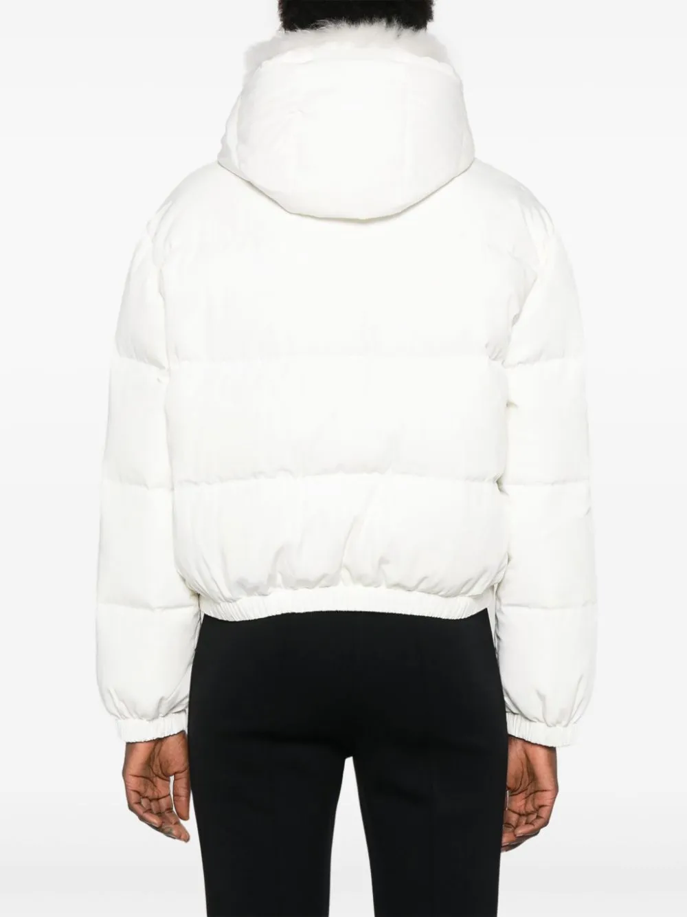 contrasting-collar ski jacket