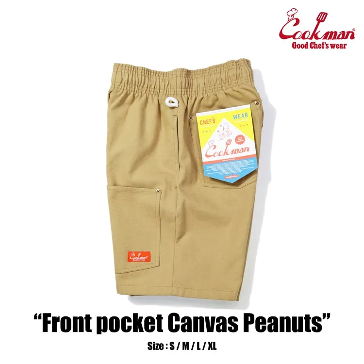 Cookman Chef Short Pants  Front pocket - Canvas Peanuts