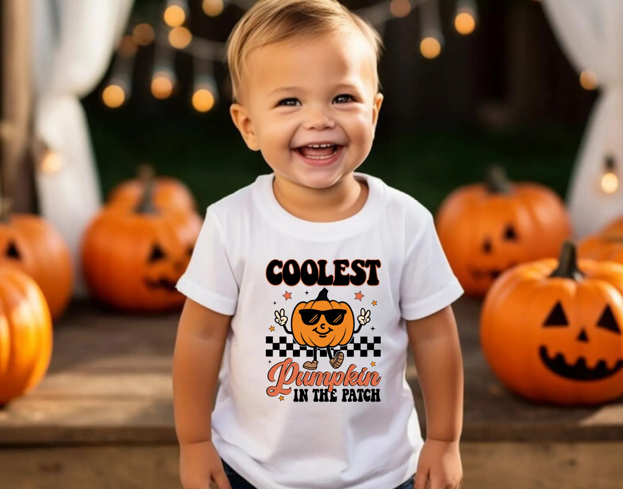 Coolest Pumpkin In The Patch | Boys Halloween Shirt