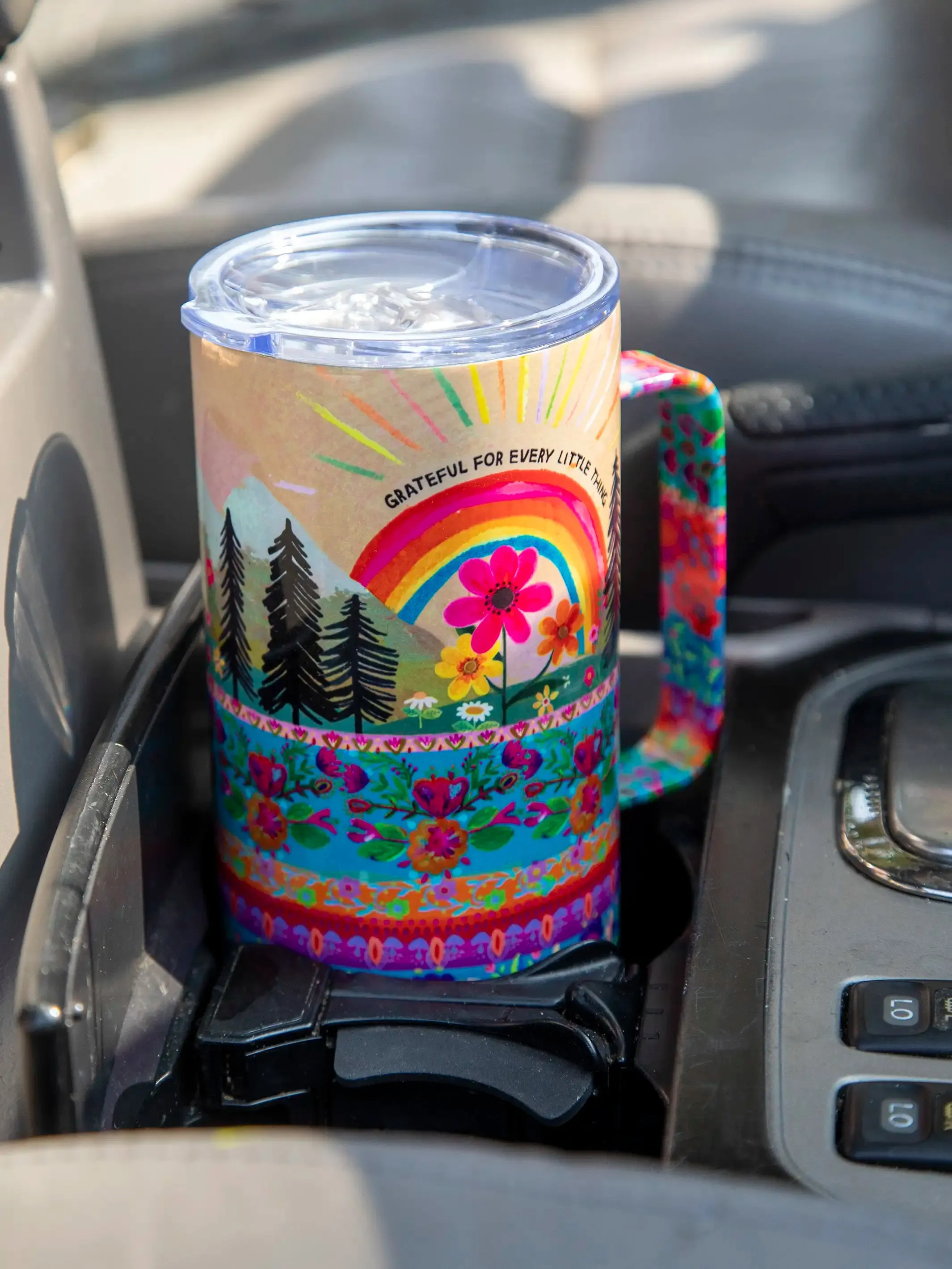 Cork Coffee Tumbler - Grateful