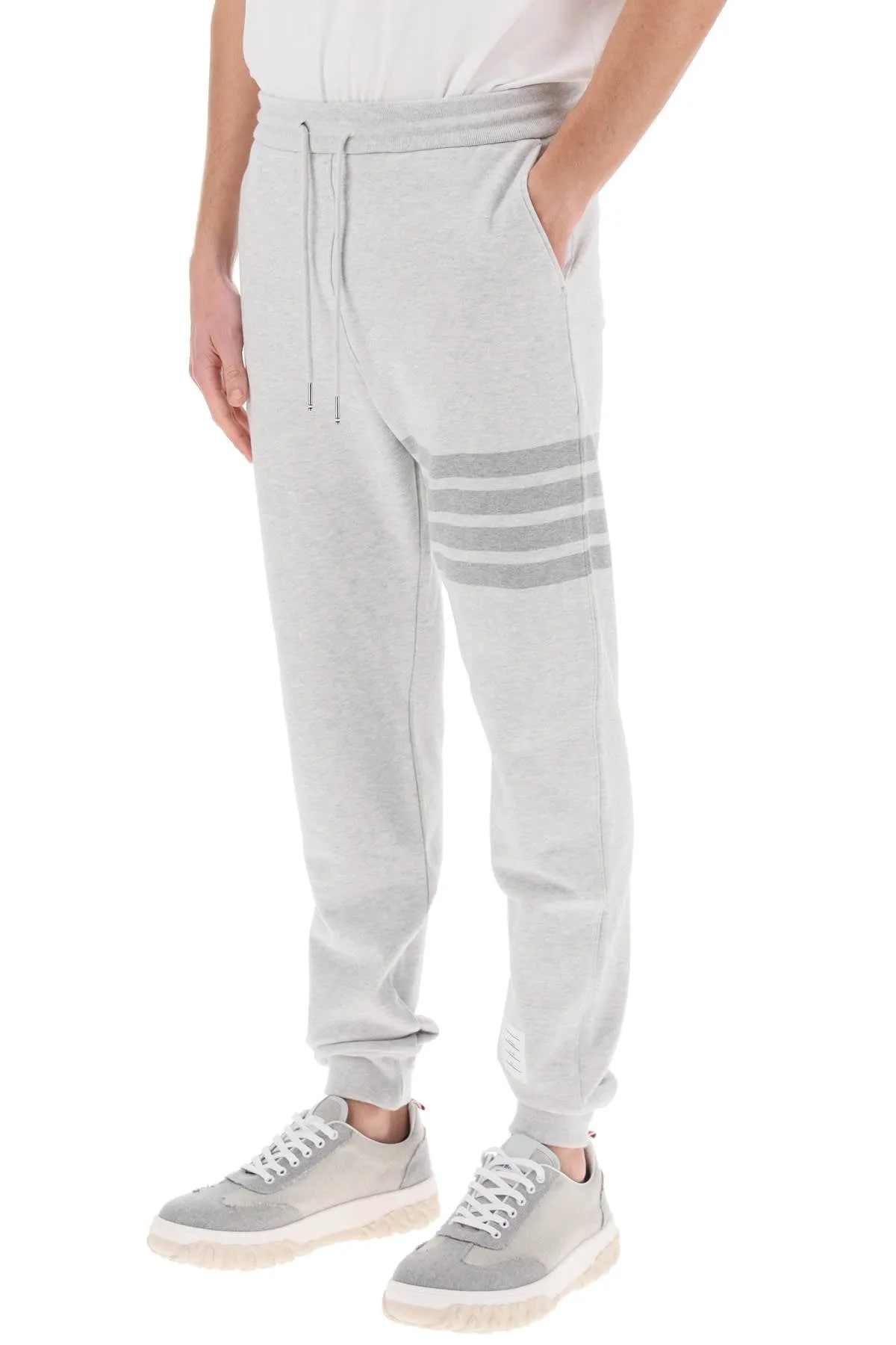 cotton 4-bar sweatpants