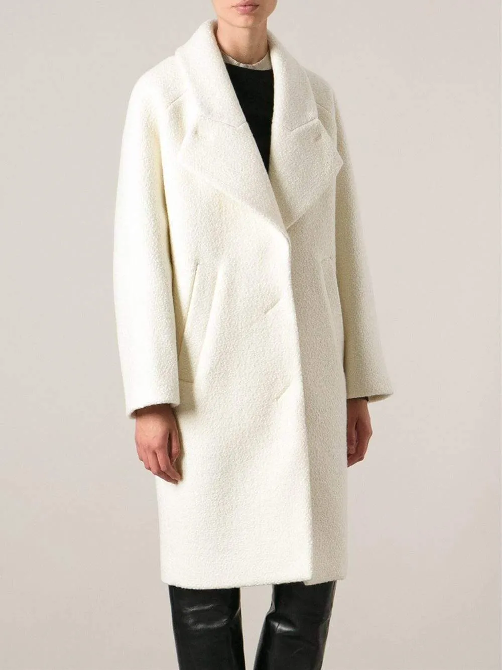 Curly Wool Oversized Coat