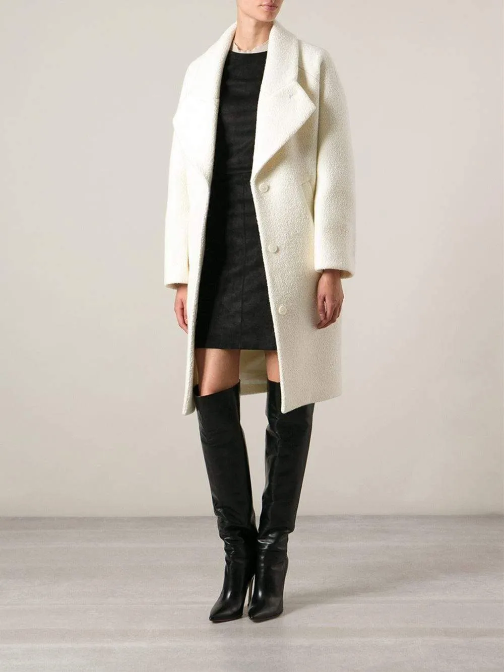 Curly Wool Oversized Coat