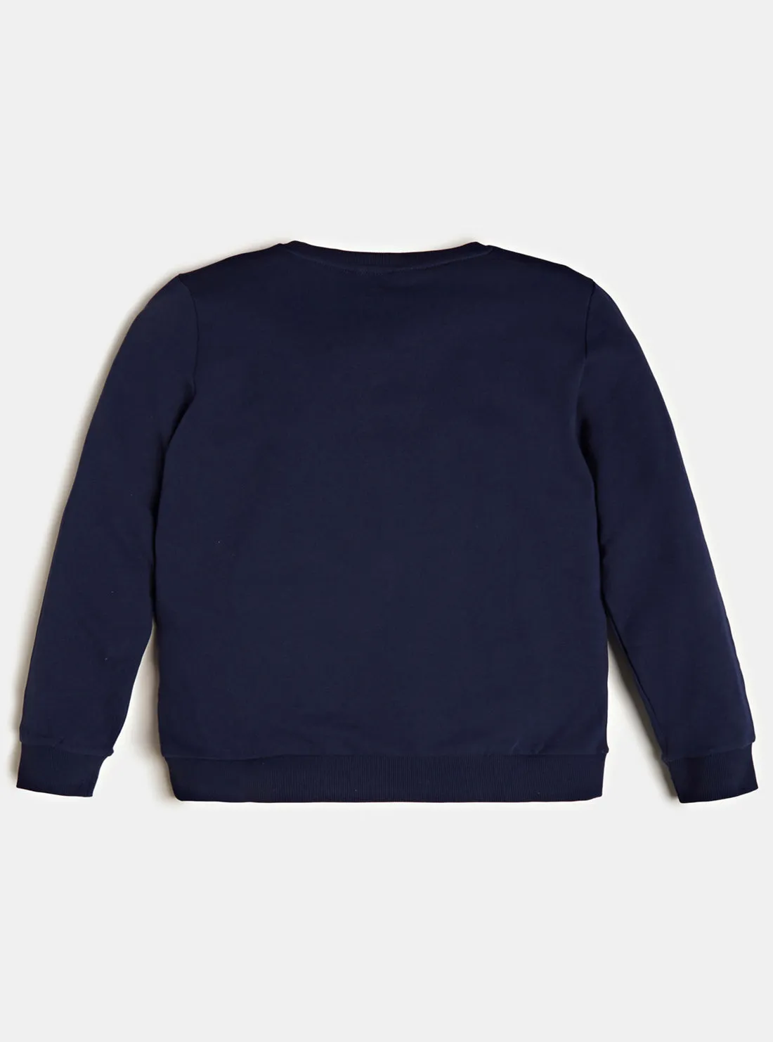 Deck Blue Long Sleeve Fleece Pullover Top (7-16)