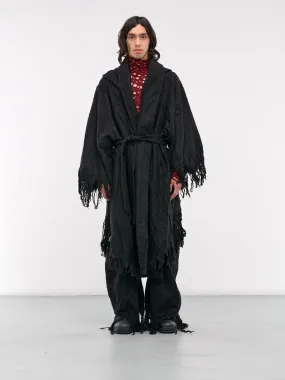 Distressed Robe (877COM2-BLACK)