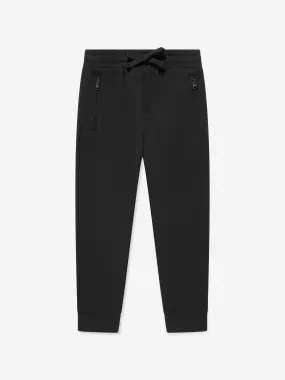 Dolce & Gabbana Boys Branded Joggers in Black