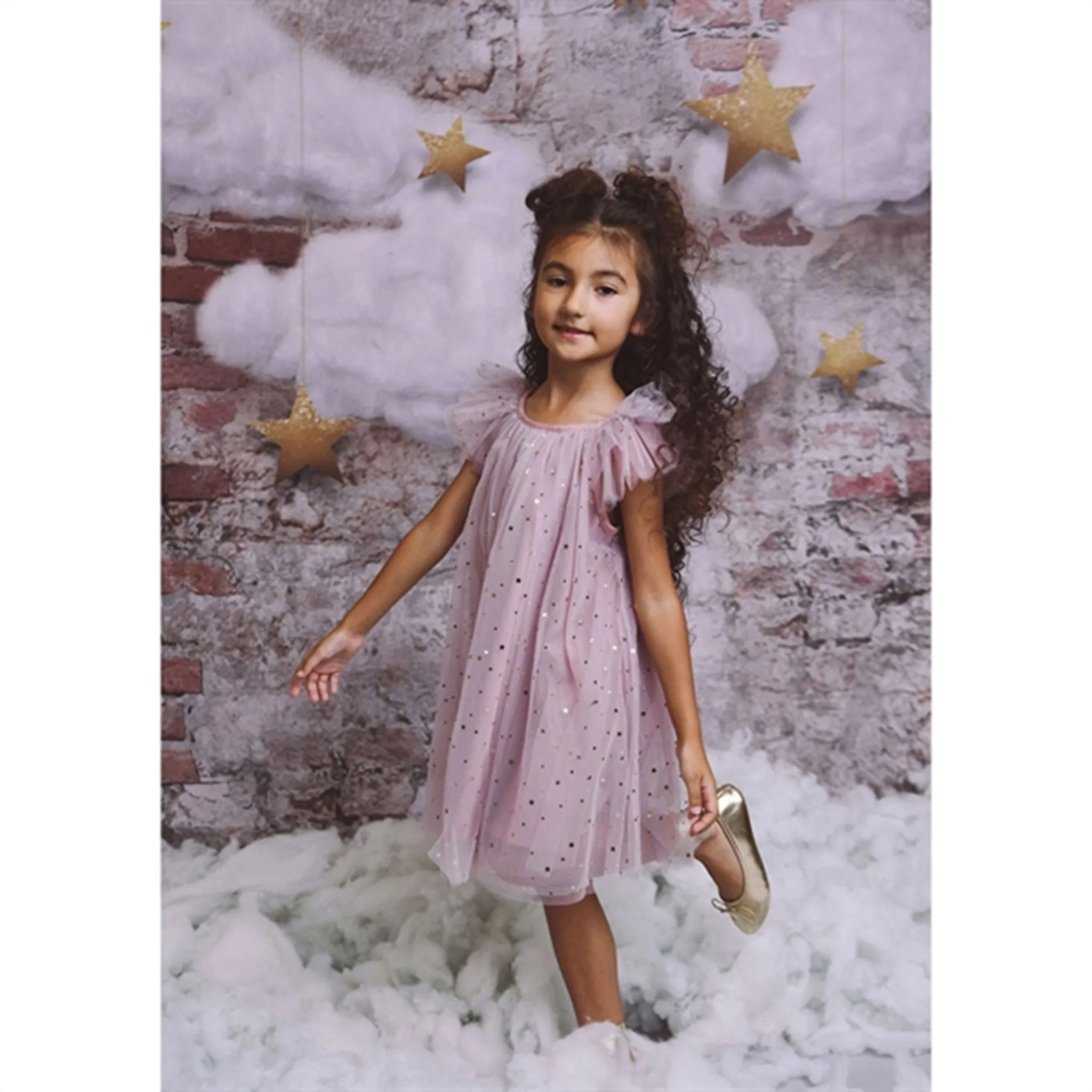 Dolly by Le Petit Tom Fairy Tulle Dress Dusty Violet