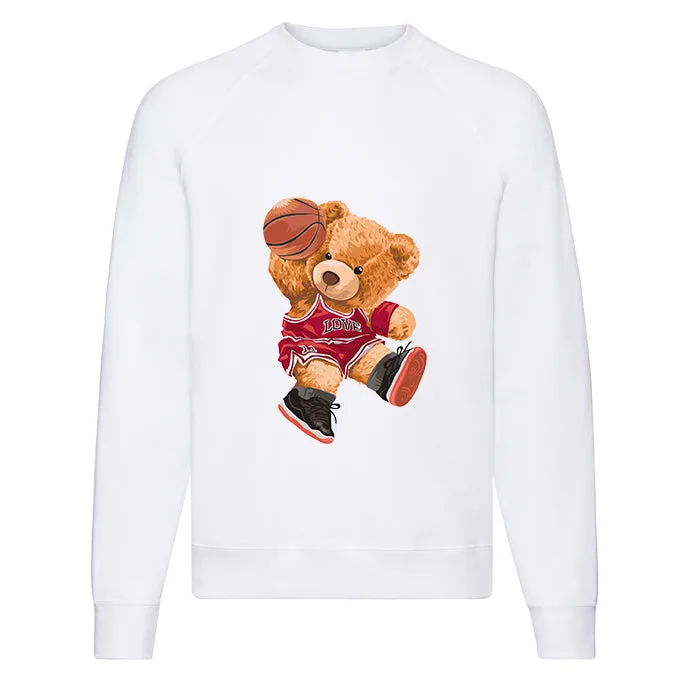 Eco-Friendly Basketball Bear Pullover