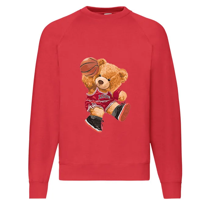 Eco-Friendly Basketball Bear Pullover