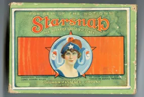 Edwardian STARSNAP Dress Fastener, "The Gem of Notions" || Columbia Fastener Co.